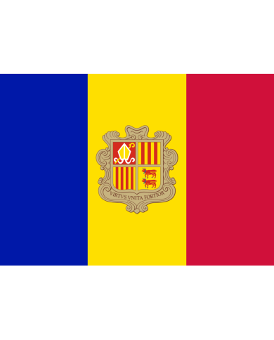 Bandera Andorra exterior
