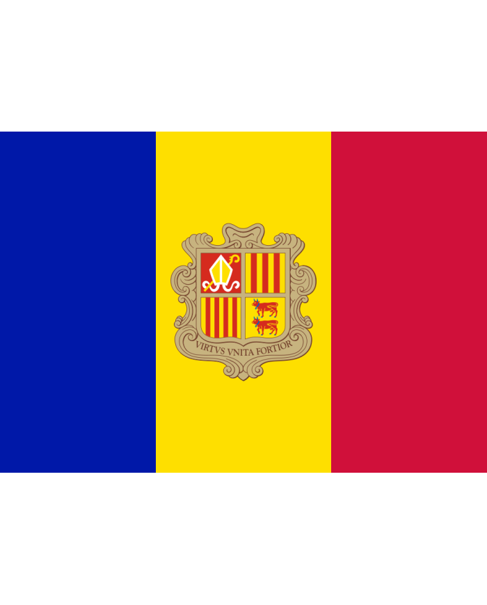Bandera Andorra exterior
