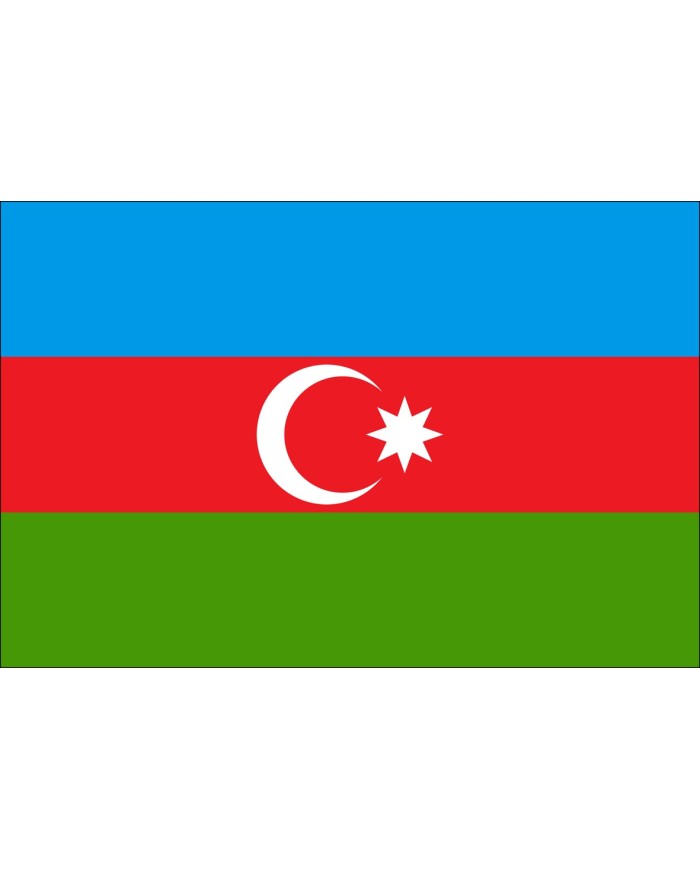 Bandera Azerbayán exterior Bandera Azerbayán exterior