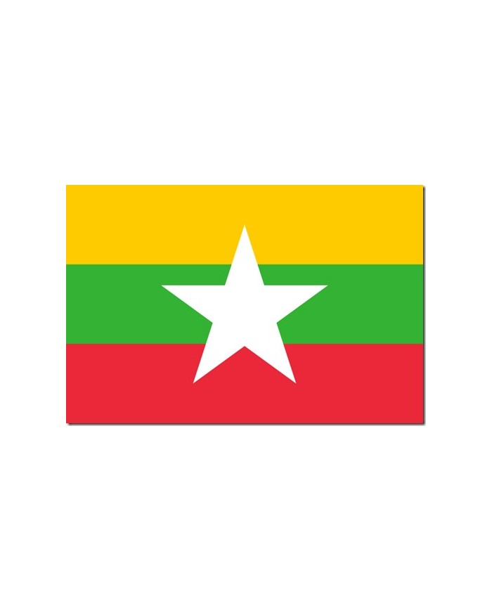 Bandera Birmania 10 x 15 cm. Bandera Birmania 10 x 15 cm.