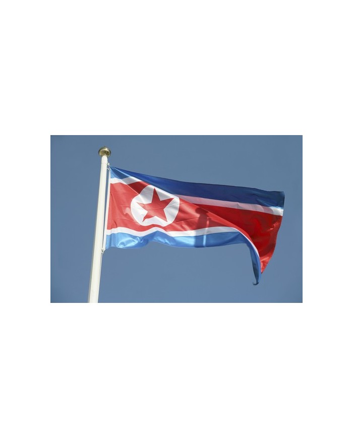 Bandera Corea del norte exterior