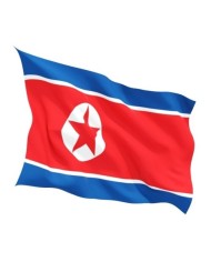 Bandera Corea del norte exterior