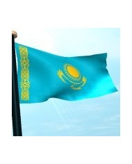 Bandera Kazajistán exterior Bandera Kazajistán exterior