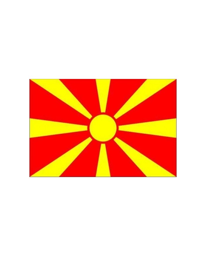 Bandera Macedonia 10 x 15 cm.