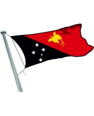 Bandera Papúa Nueva Guinea exterior Bandera Papúa Nueva Guinea exterior