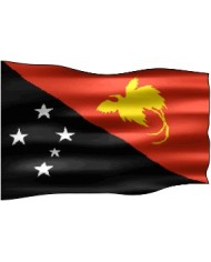 Bandera Papúa Nueva Guinea exterior Bandera Papúa Nueva Guinea exterior