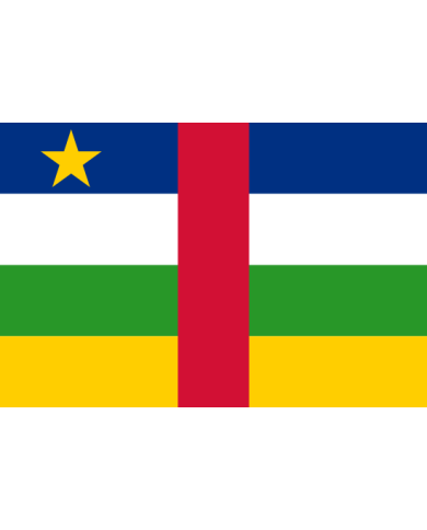 Bandera República Centro Africana exterior