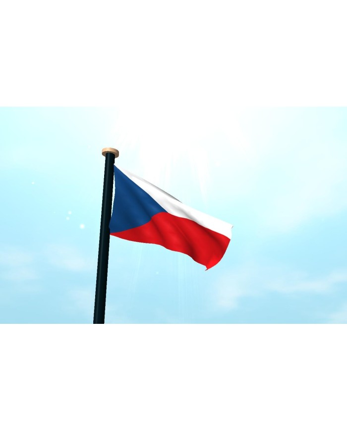 Bandera República Checa exterior