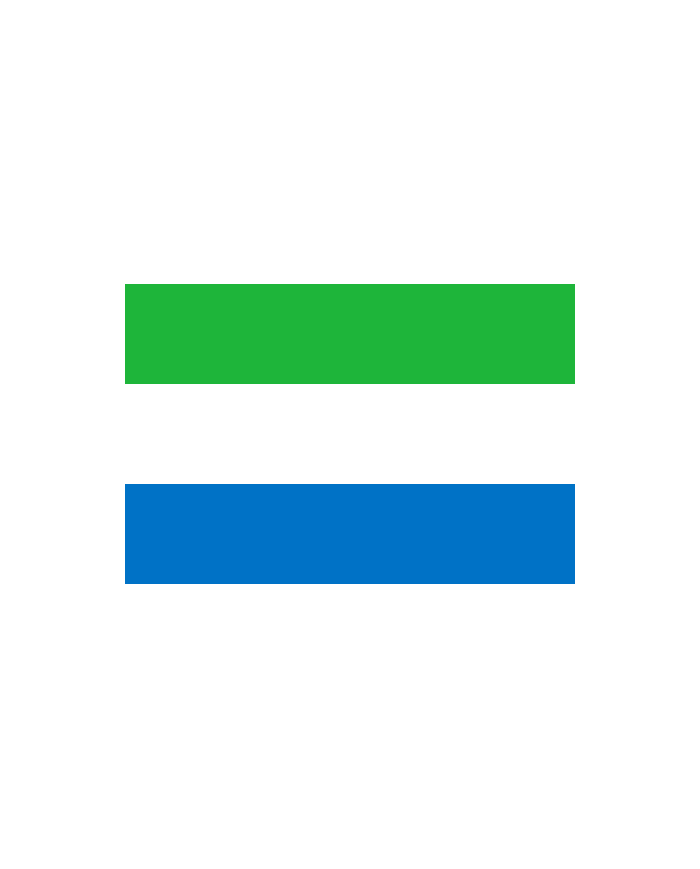 Bandera Sierra Leona exterior