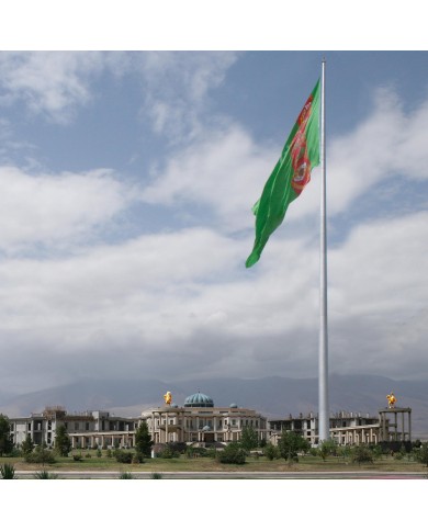 Bandera Turkmenistán exterior