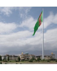 Bandera Turkmenistán exterior