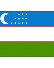 Bandera Uzbekistán exterior