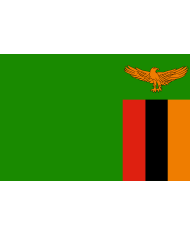 Bandera Zambia 10 x 15 cm.