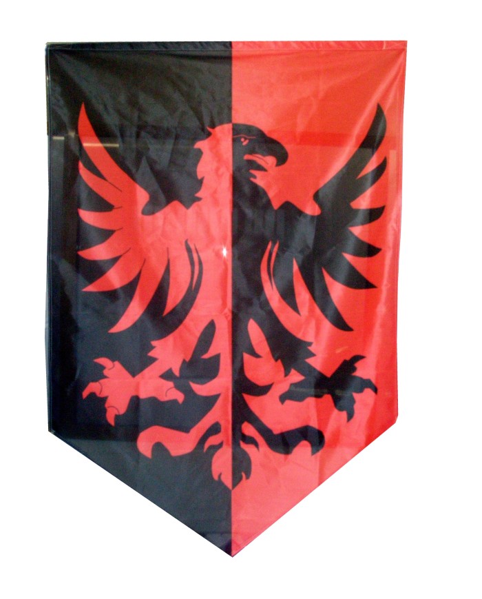 BANDERA MEDIEVAL AGUILA 150X100 TERMINADA EN PICO          