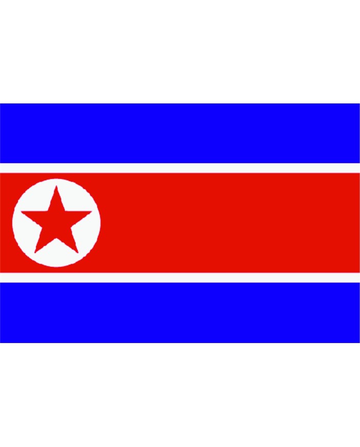 Bandera Corea del norte exterior