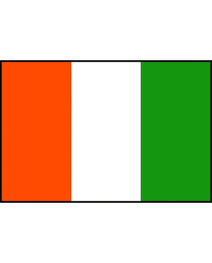 Bandera Costa de Marfíl 10 x 15 cm. Bandera Costa de Marfíl 10 x 15 cm.