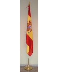 Base cónica y asta de metal dorado Base cónica y asta de metal dorado