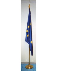 Base cónica y asta de metal dorado Base cónica y asta de metal dorado