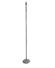 Base plana y asta de metal cromado 230 cm. altura Base plana y asta de metal cromado 230 cm. altura