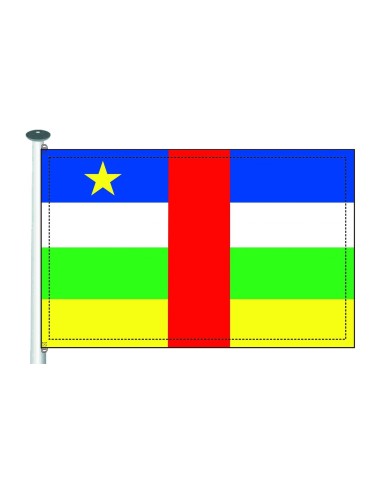 Bandera República Centro Africana exterior