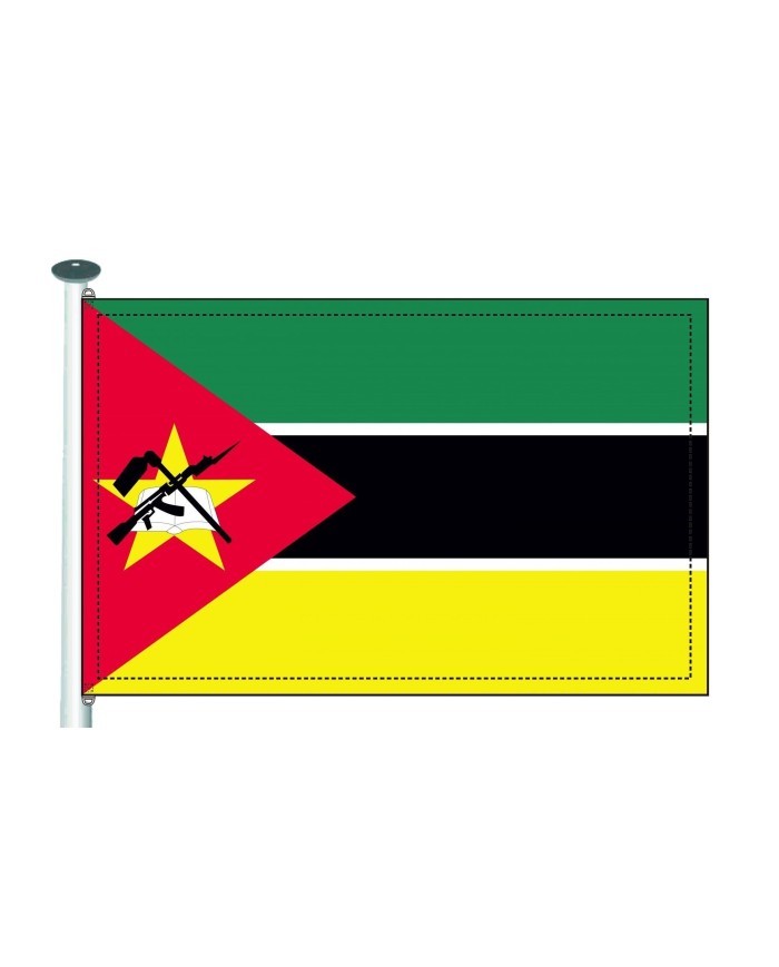Bandera Mozambique exterior