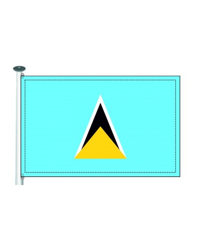 Bandera Santa Lucía exterior
