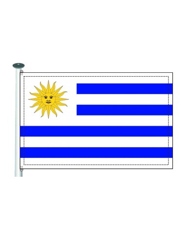 Bandera Uruguay exterior Bandera Uruguay exterior