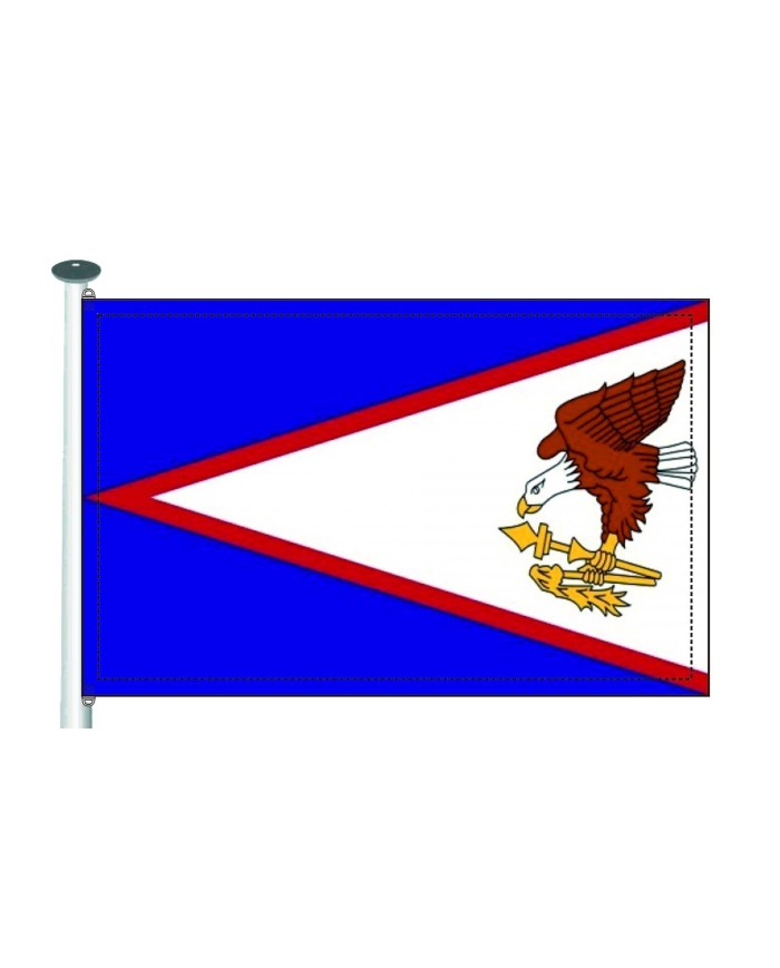 Bandera Samoa Americana exterior
