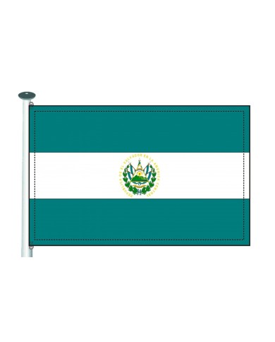 Bandera el Salvador exterior