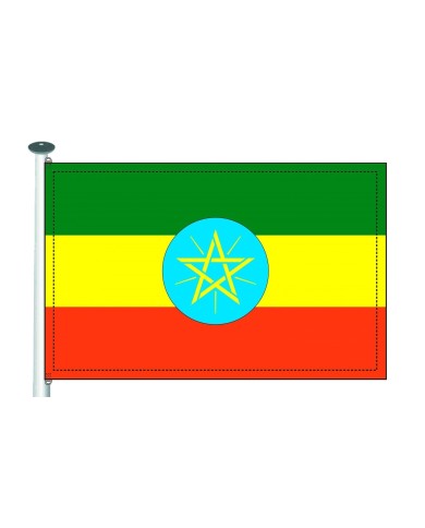 Bandera Etiopia exterior Bandera Etiopia exterior