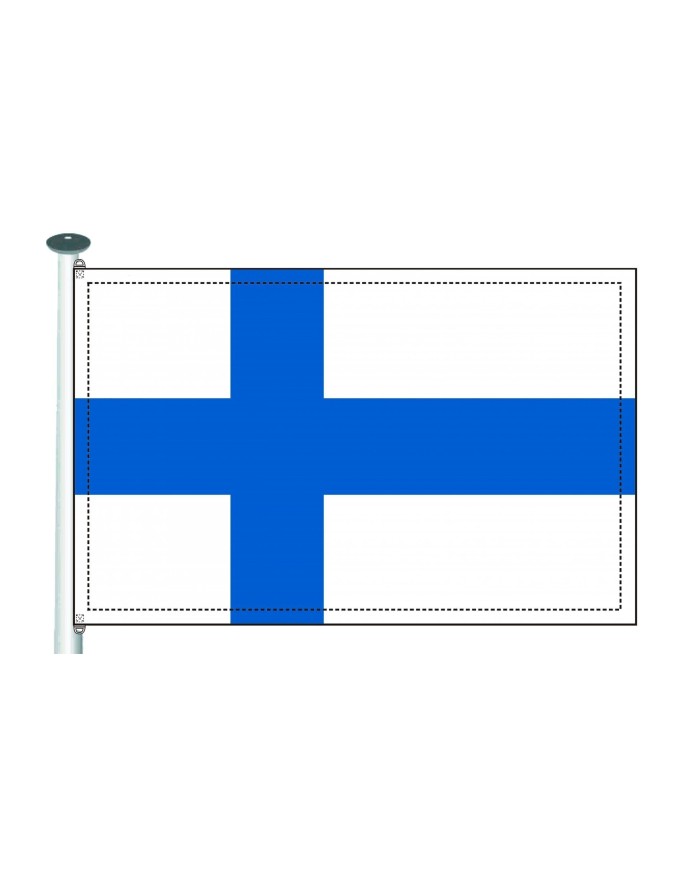 Bandera Finlandia exterior