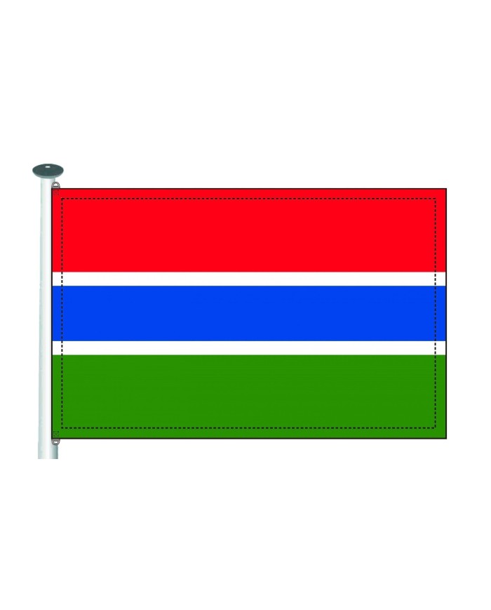 Bandera Gambia exterior Bandera Gambia exterior