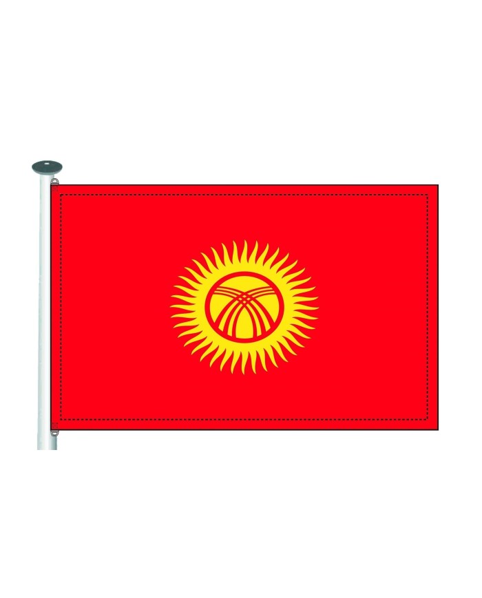 Bandera Kirguistán exterior Bandera Kirguistán exterior