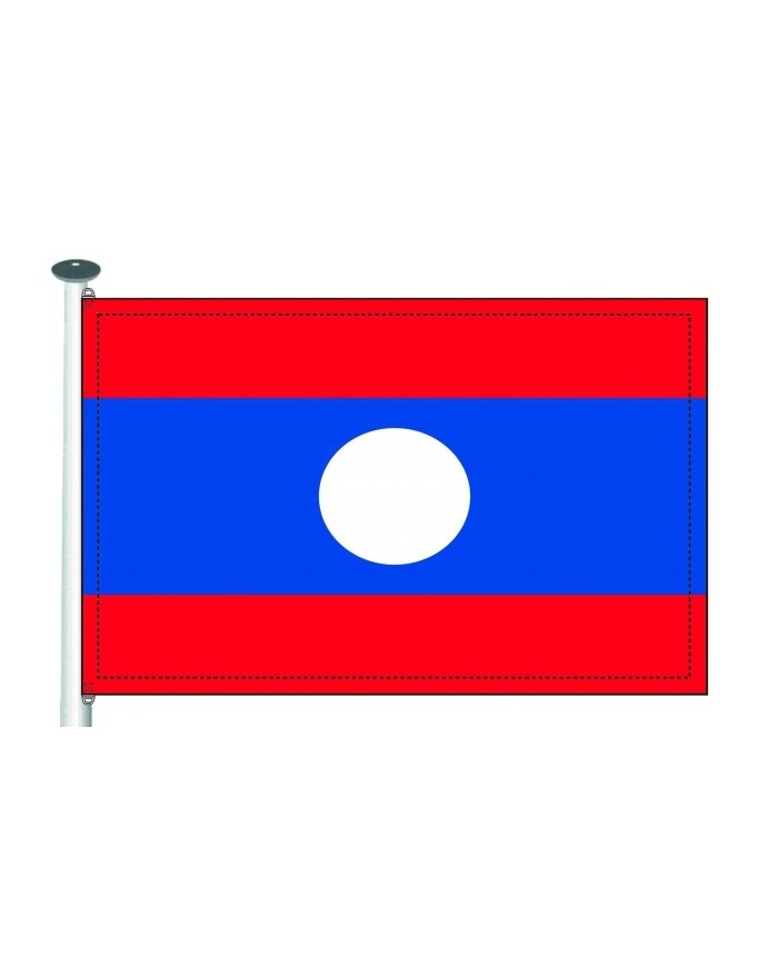 Bandera Laos exterior Bandera Laos exterior