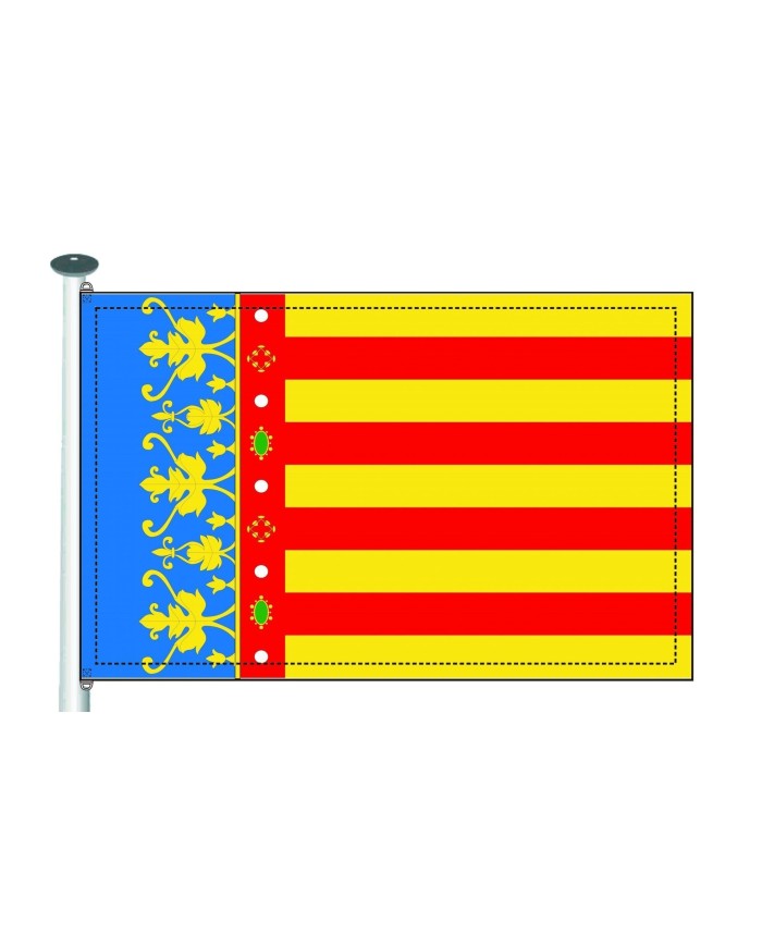 Comprar Bandera España y Comunidad Valenciana 