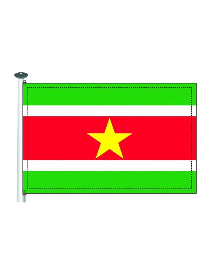 Bandera Surinam exterior