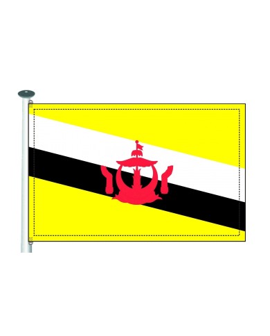 Bandera Brunei exterior Bandera Brunei exterior