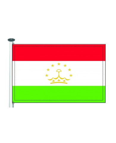 Bandera Tayikistán exterior