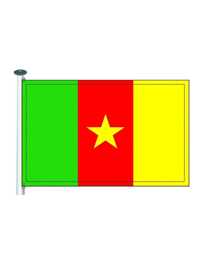 Bandera Camerún exterior Bandera Camerún exterior