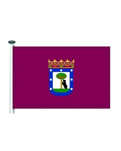 Bandera Madrid ciudad Bandera Madrid ciudad