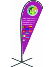 Bandera Comarfi modelo gota Bandera Comarfi modelo gota