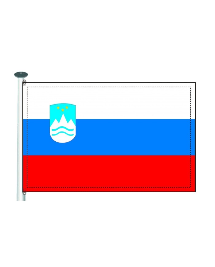 Bandera Eslovenia 10 x 15 cms.