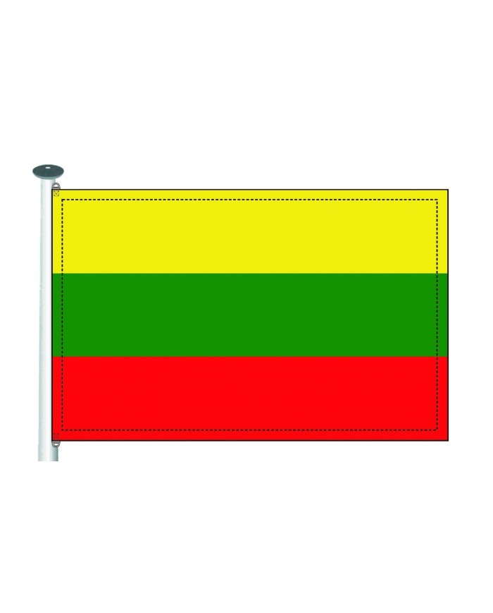 Bandera Lituania 10 x 15 cms.