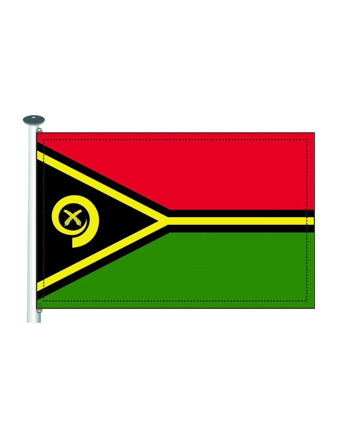 Bandera Vanautu 10 x 15 cm.