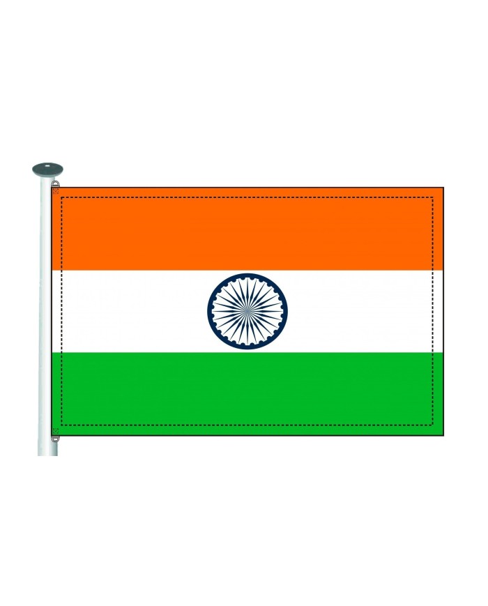 Bandera India 10 x 15 cm. Bandera India 10 x 15 cm.
