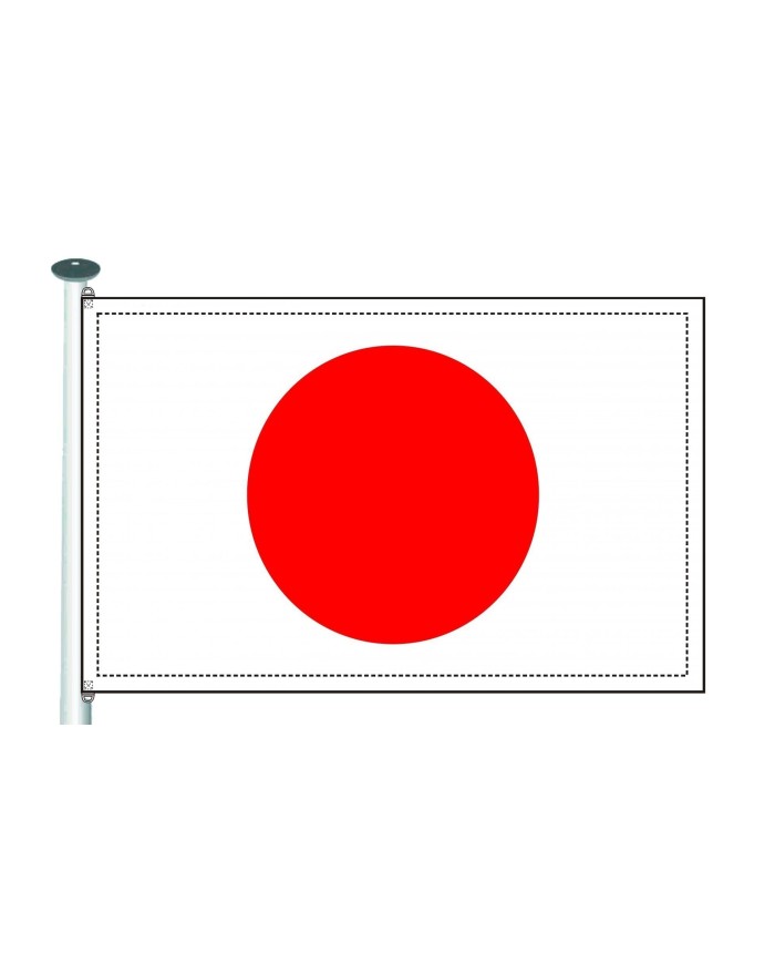 Bandera Japón 10 x 15 cms.