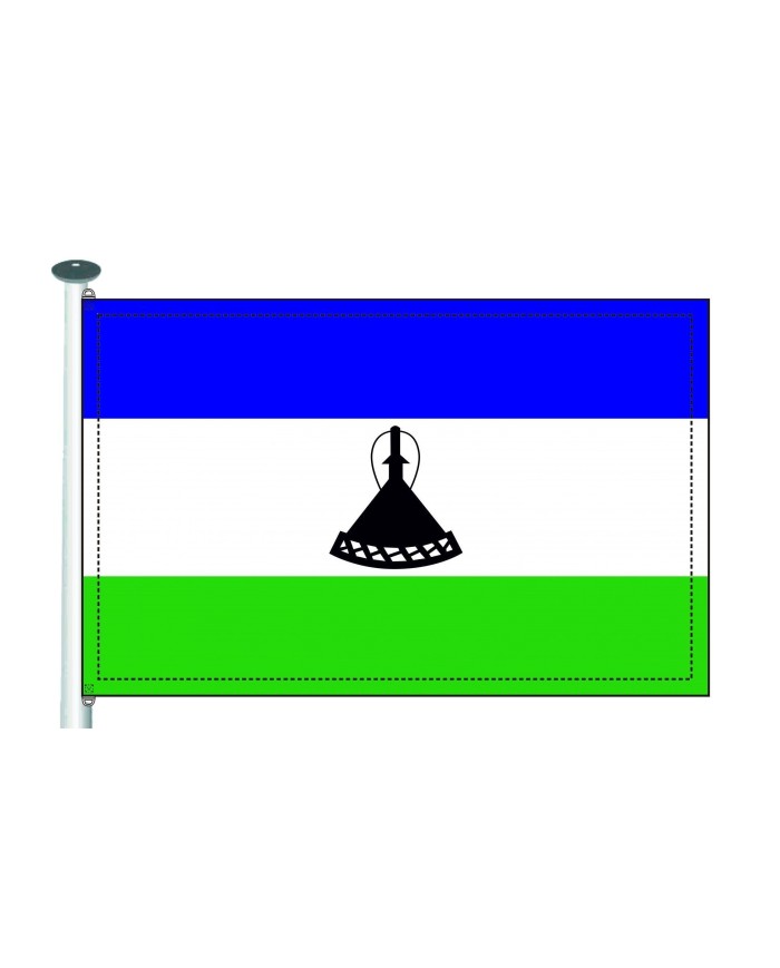 Bandera Lesotho 10 x 15 cm.