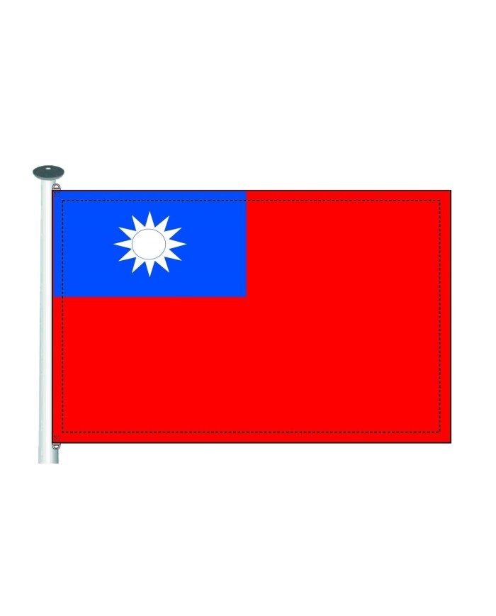 Bandera Taiwan 10 x 15 cm.