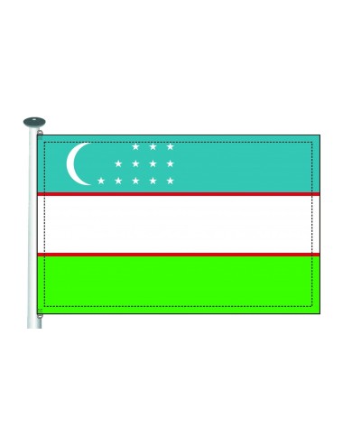 Bandera Uzbekistan 10 x 15 cm. Bandera Uzbekistan 10 x 15 cm.