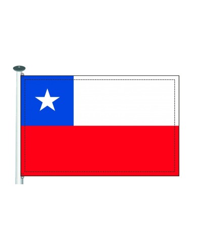 Bandera Chile 10 x 15 cm. Bandera Chile 10 x 15 cm.